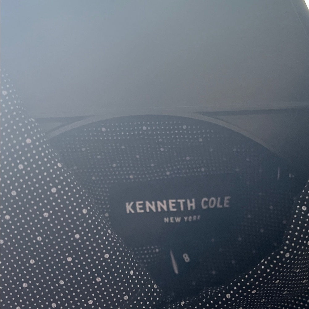 Kenneth Cole Kids Black Shirt with White Dots boys casual dress shirt button .